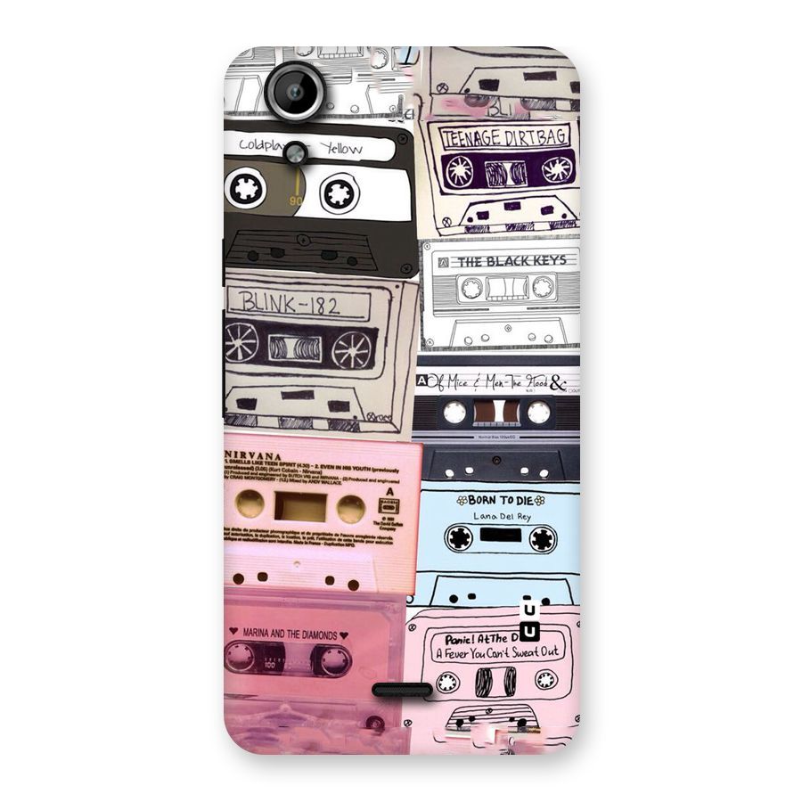 Casette Rolling Back Case for Micromax Canvas Selfie Lens Q345