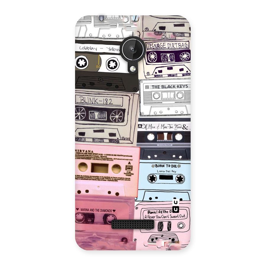 Casette Rolling Back Case for Micromax Canvas Spark Q380