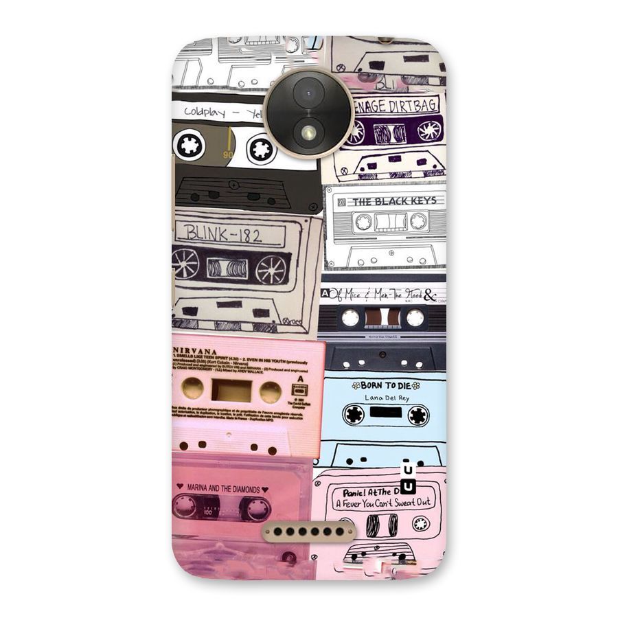 Casette Rolling Back Case for Moto C Plus