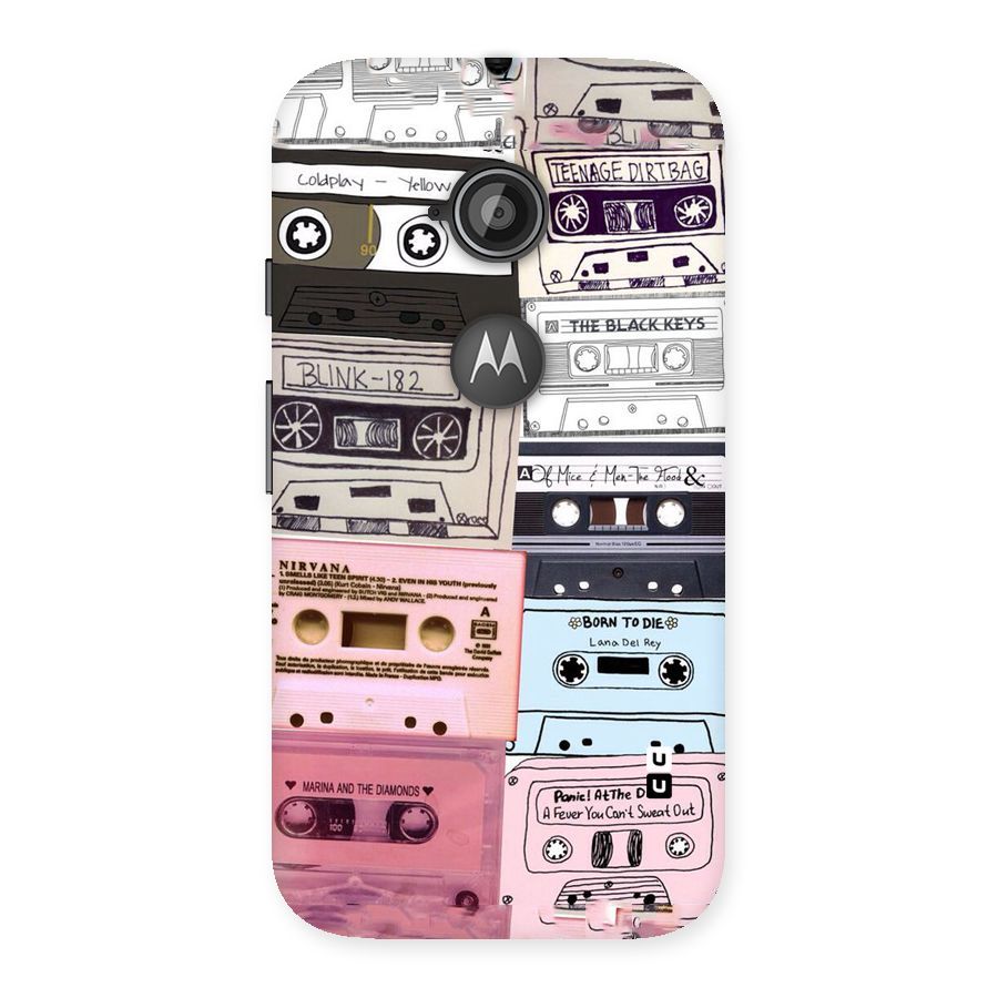 Casette Rolling Back Case for Moto E 2nd Gen
