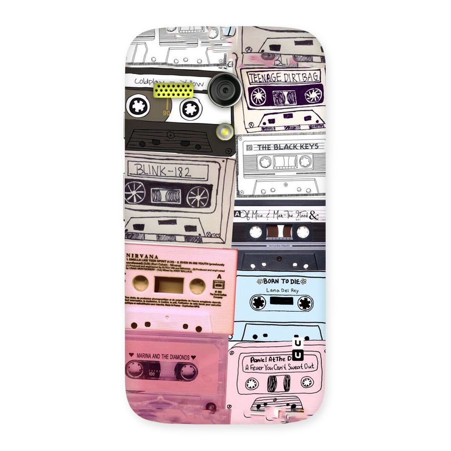 Casette Rolling Back Case for Moto G