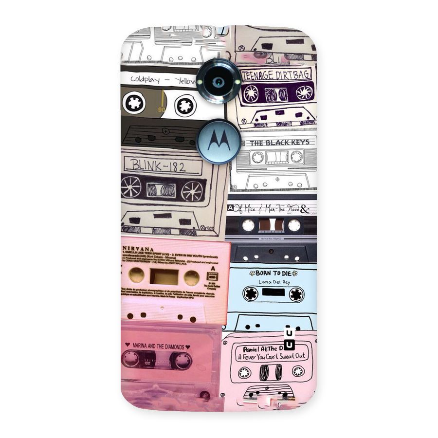 Casette Rolling Back Case for Moto X 2nd Gen