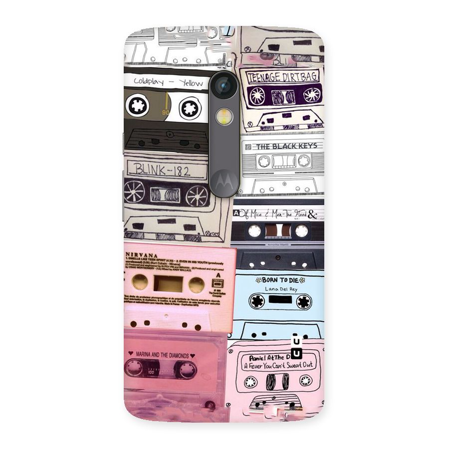 Casette Rolling Back Case for Moto X Play