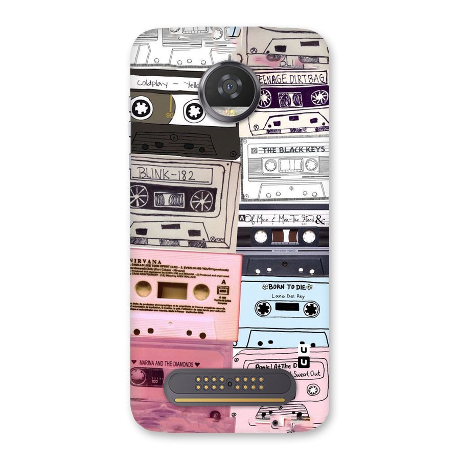 Casette Rolling Back Case for Moto Z2 Play