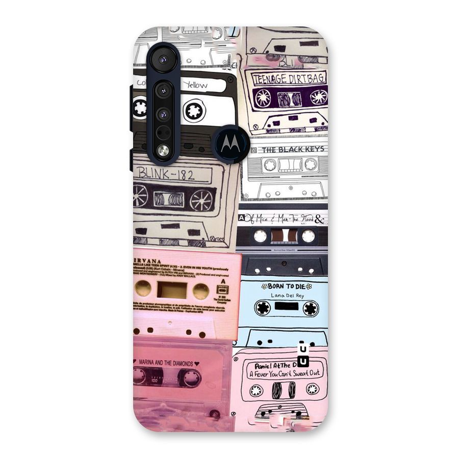 Casette Rolling Back Case for Motorola One Macro