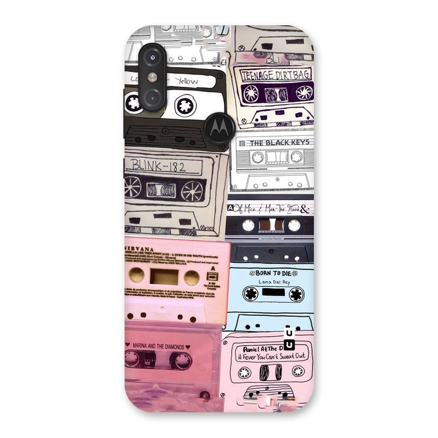 Casette Rolling Back Case for Motorola One Power
