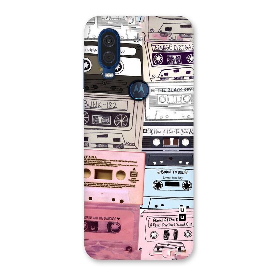Casette Rolling Back Case for Motorola One Vision