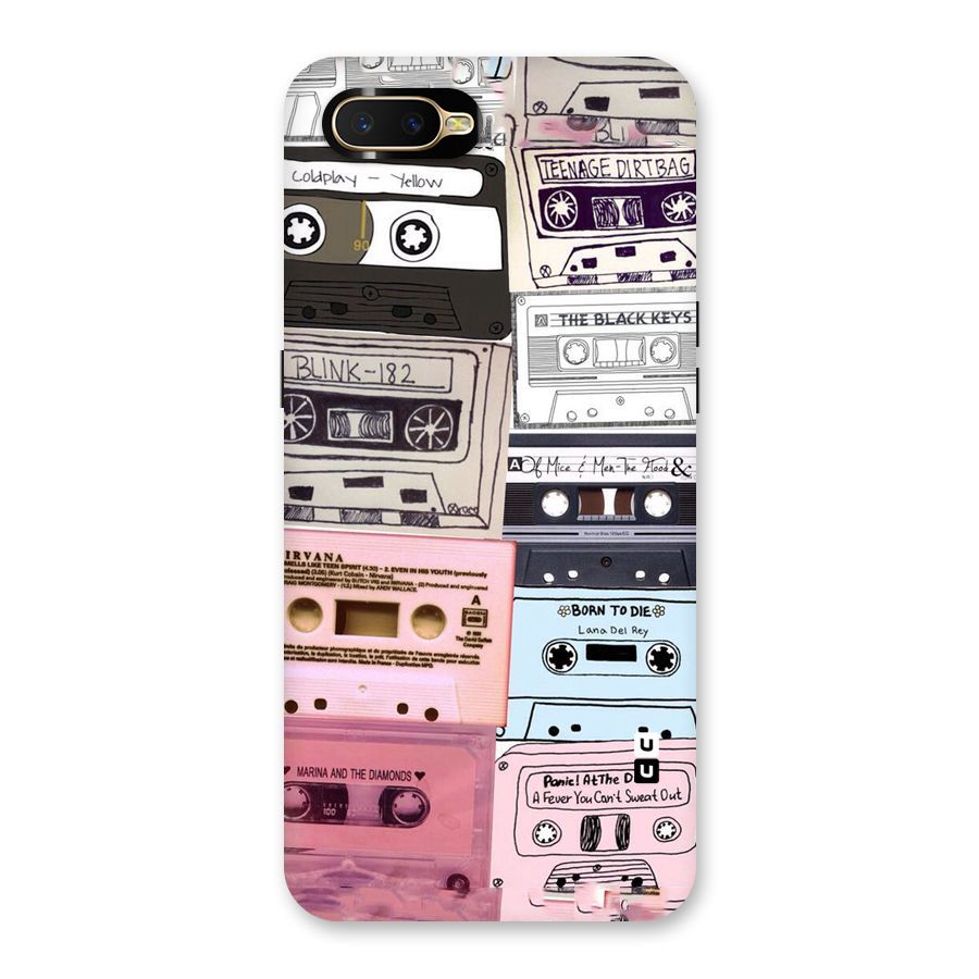Casette Rolling Back Case for Oppo K1