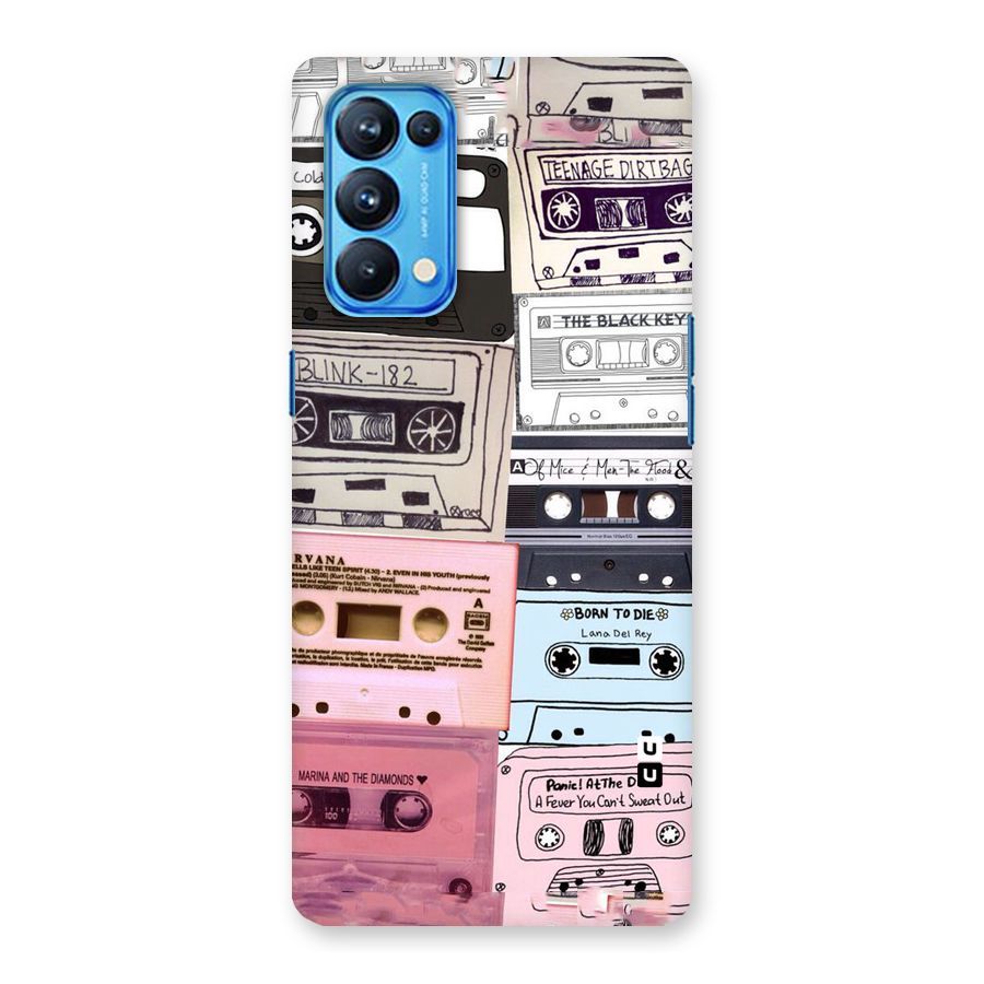 Casette Rolling Back Case for Oppo Reno5 Pro 5G
