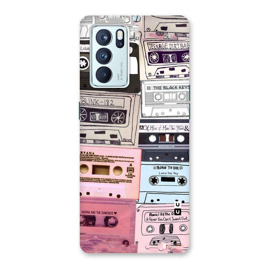 Casette Rolling Back Case for Oppo Reno6 Pro 5G