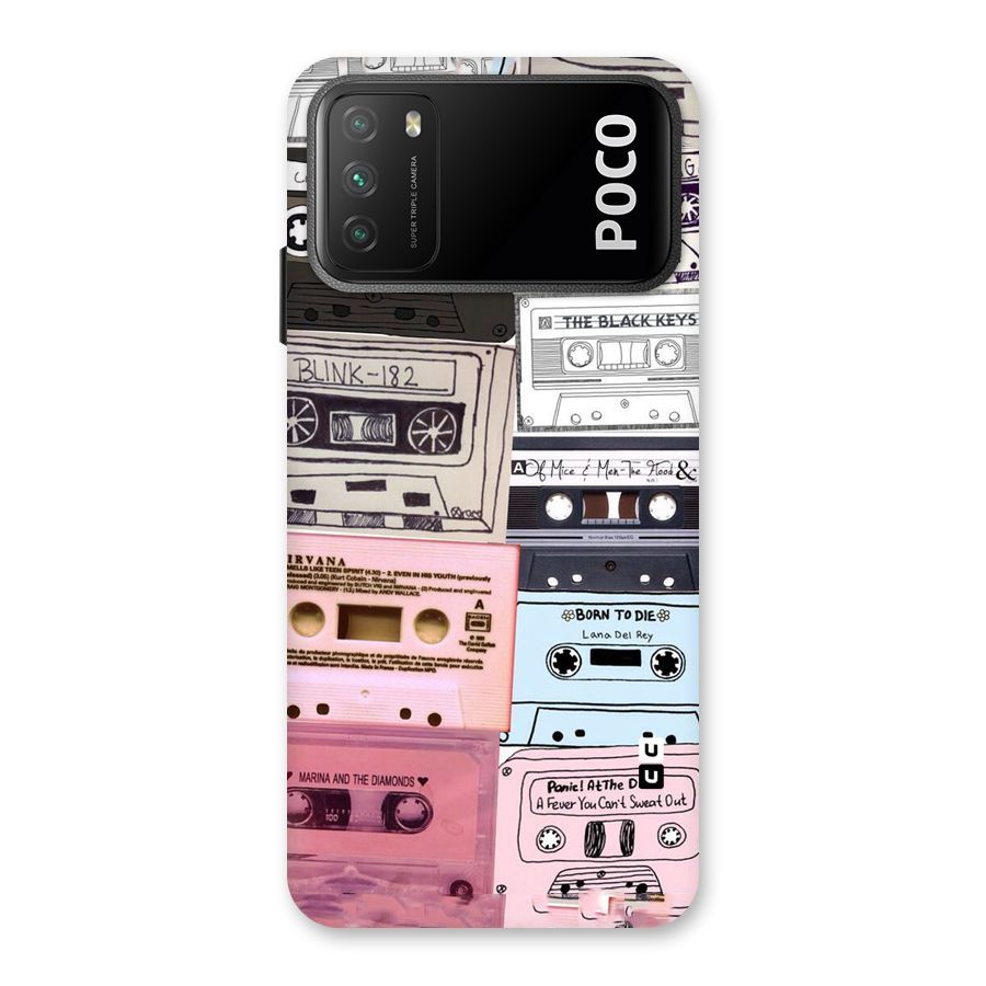 Casette Rolling Back Case for Poco M3