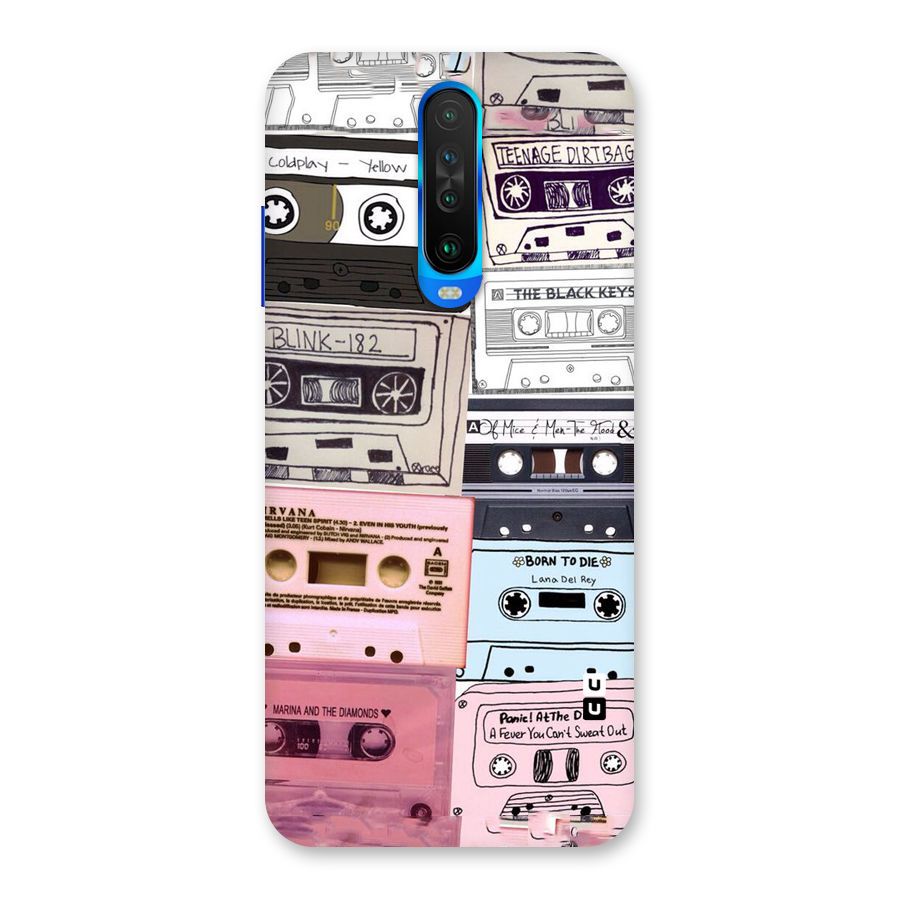 Casette Rolling Back Case for Poco X2