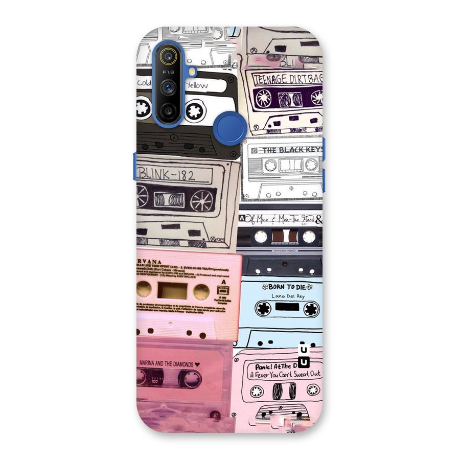 Casette Rolling Back Case for Realme Narzo 10A