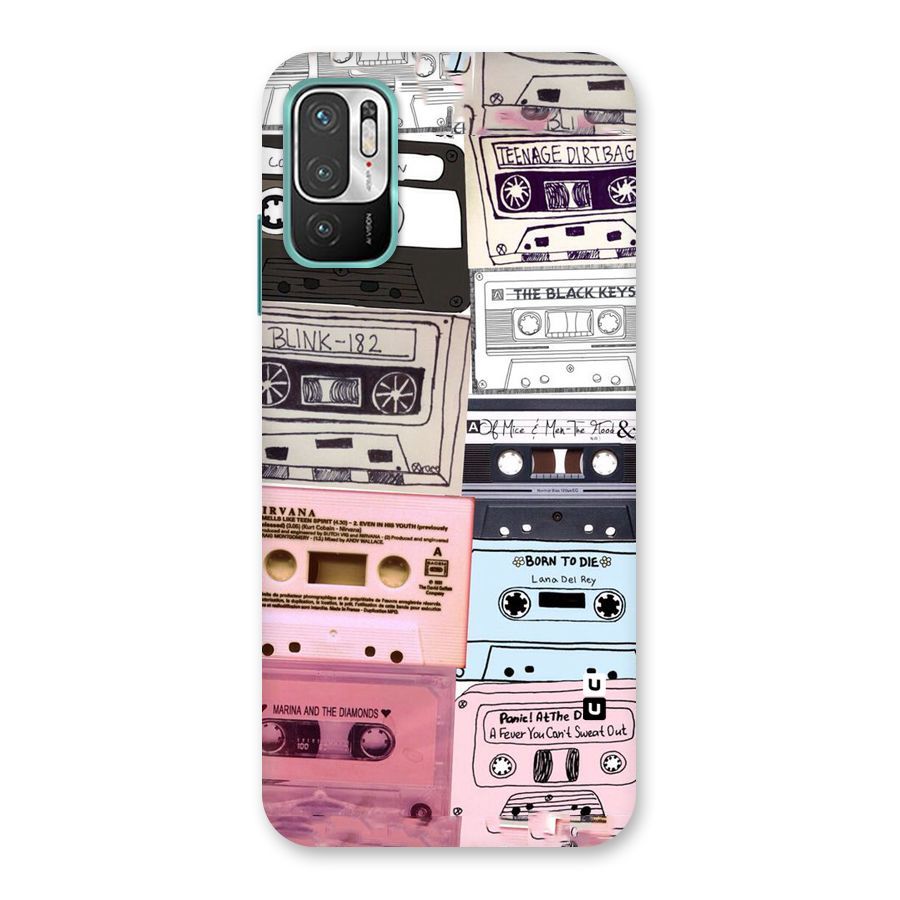 Casette Rolling Back Case for Redmi Note 10T 5G