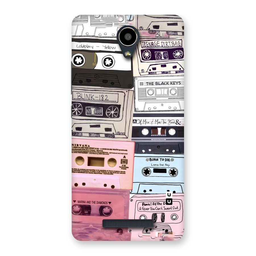 Casette Rolling Back Case for Redmi Note 2