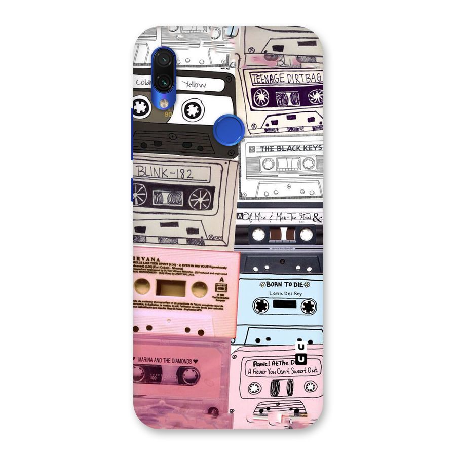 Casette Rolling Back Case for Redmi Note 7S