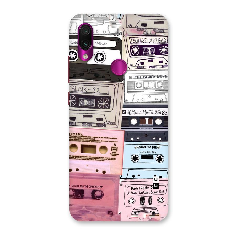 Casette Rolling Back Case for Redmi Note 7 Pro