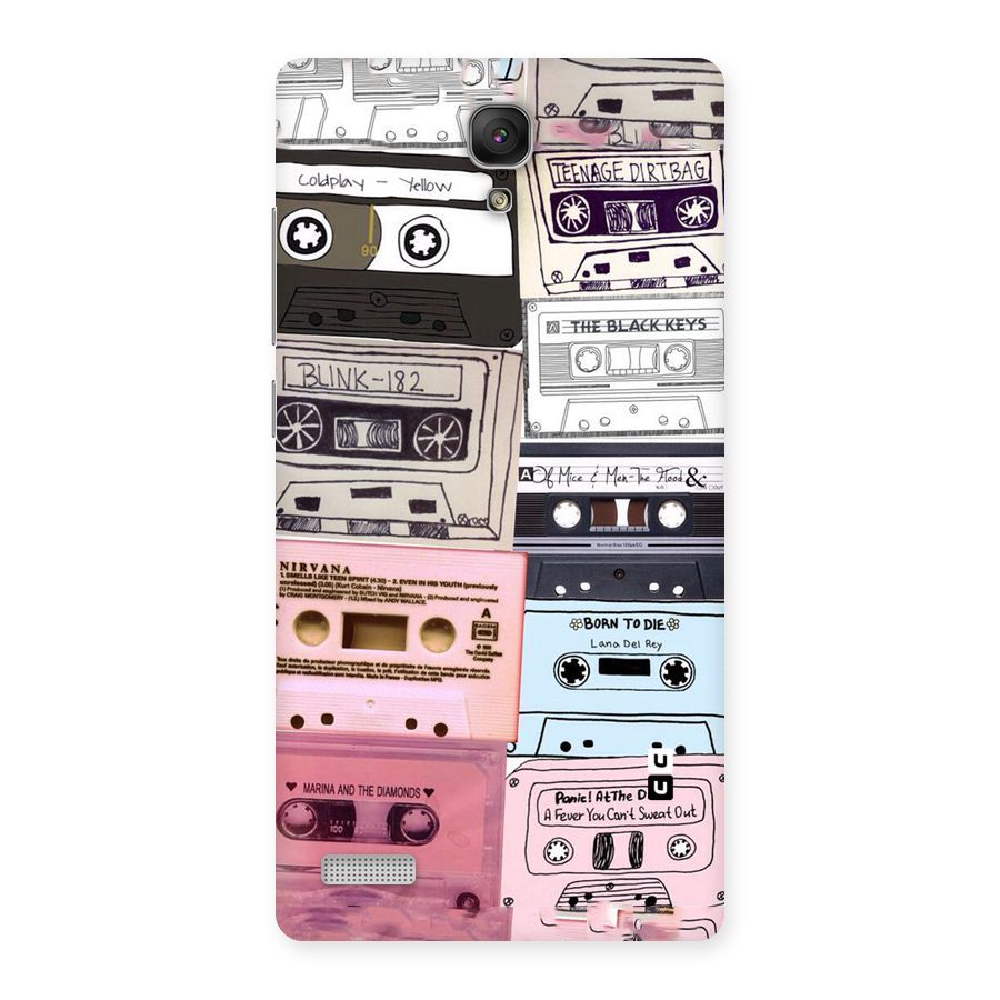 Casette Rolling Back Case for Redmi Note Prime