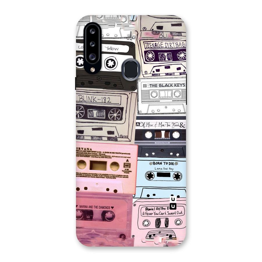Casette Rolling Back Case for Samsung Galaxy A20s