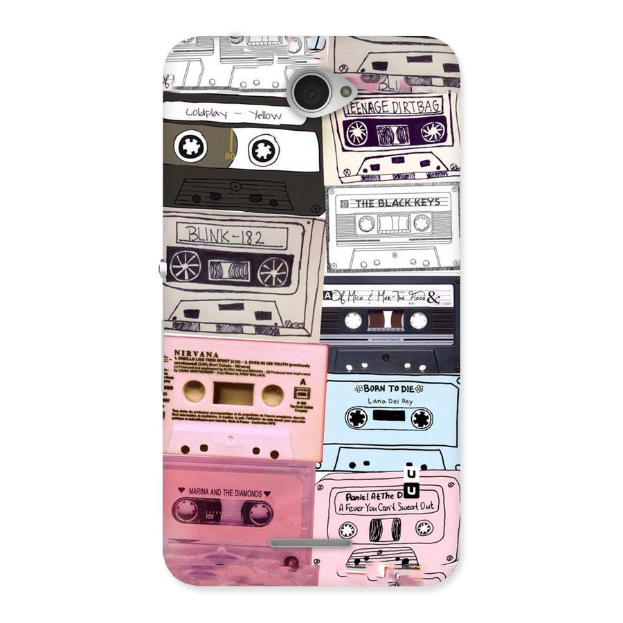 Casette Rolling Back Case for Sony Xperia E4