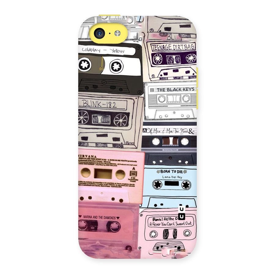 Casette Rolling Back Case for iPhone 5C