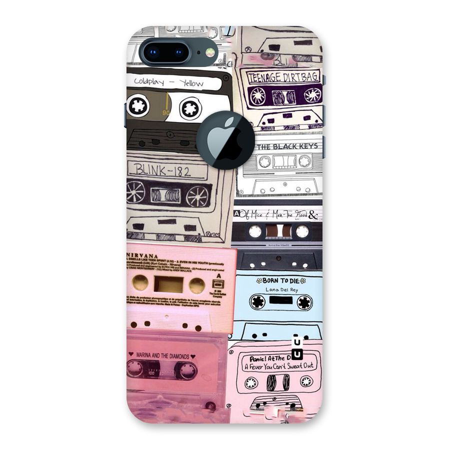 Casette Rolling Back Case for iPhone 7 Plus Logo Cut