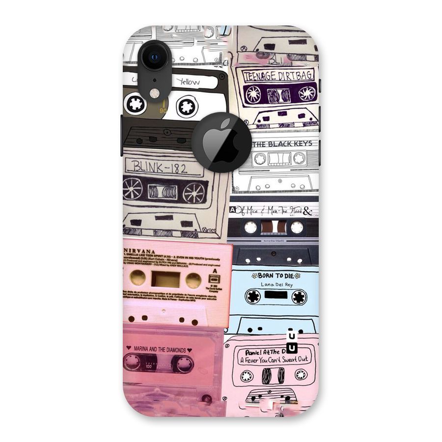 Casette Rolling Back Case for iPhone XR Logo Cut
