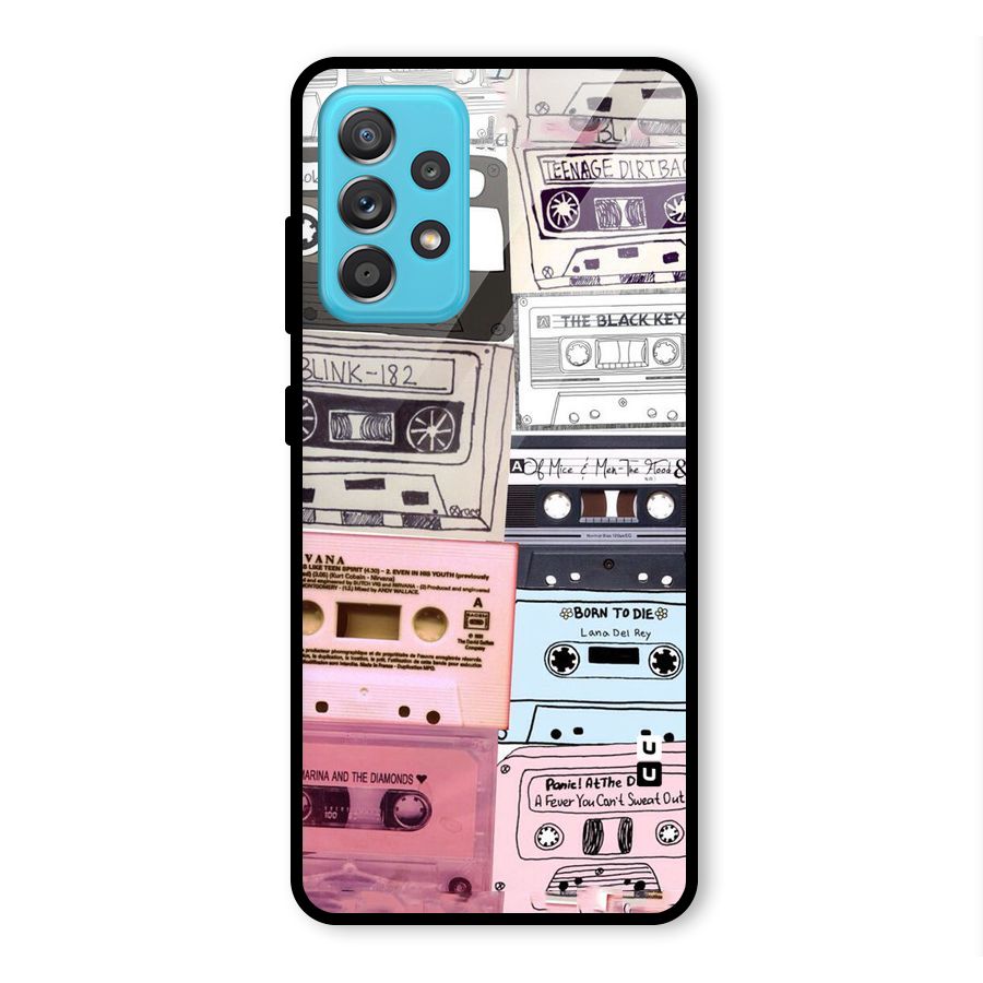 Casette Rolling Glass Back Case for Galaxy A52