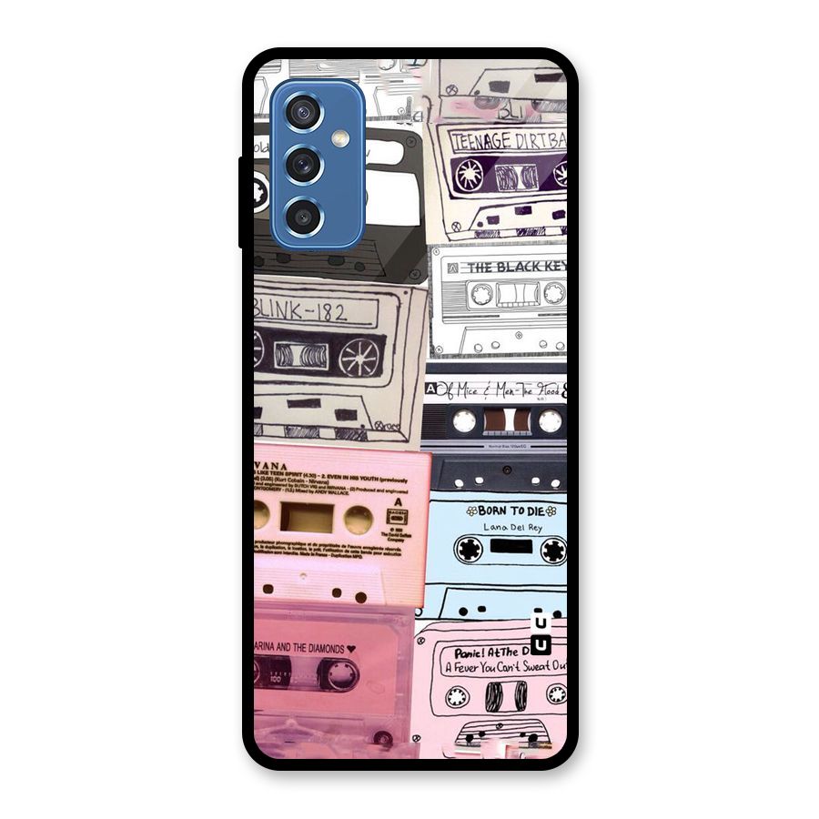 Casette Rolling Glass Back Case for Galaxy M52 5G