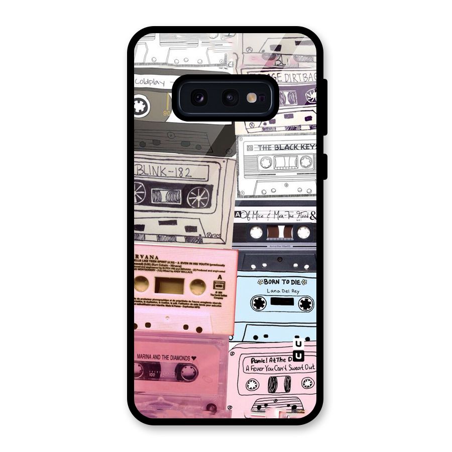 Casette Rolling Glass Back Case for Galaxy S10e