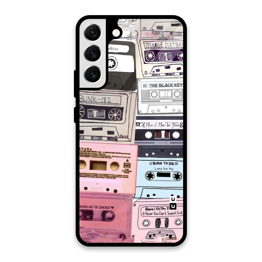 Casette Rolling Glass Back Case for Galaxy S22 Plus 5G
