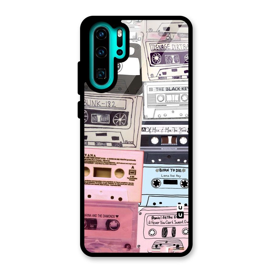 Casette Rolling Glass Back Case for Huawei P30 Pro