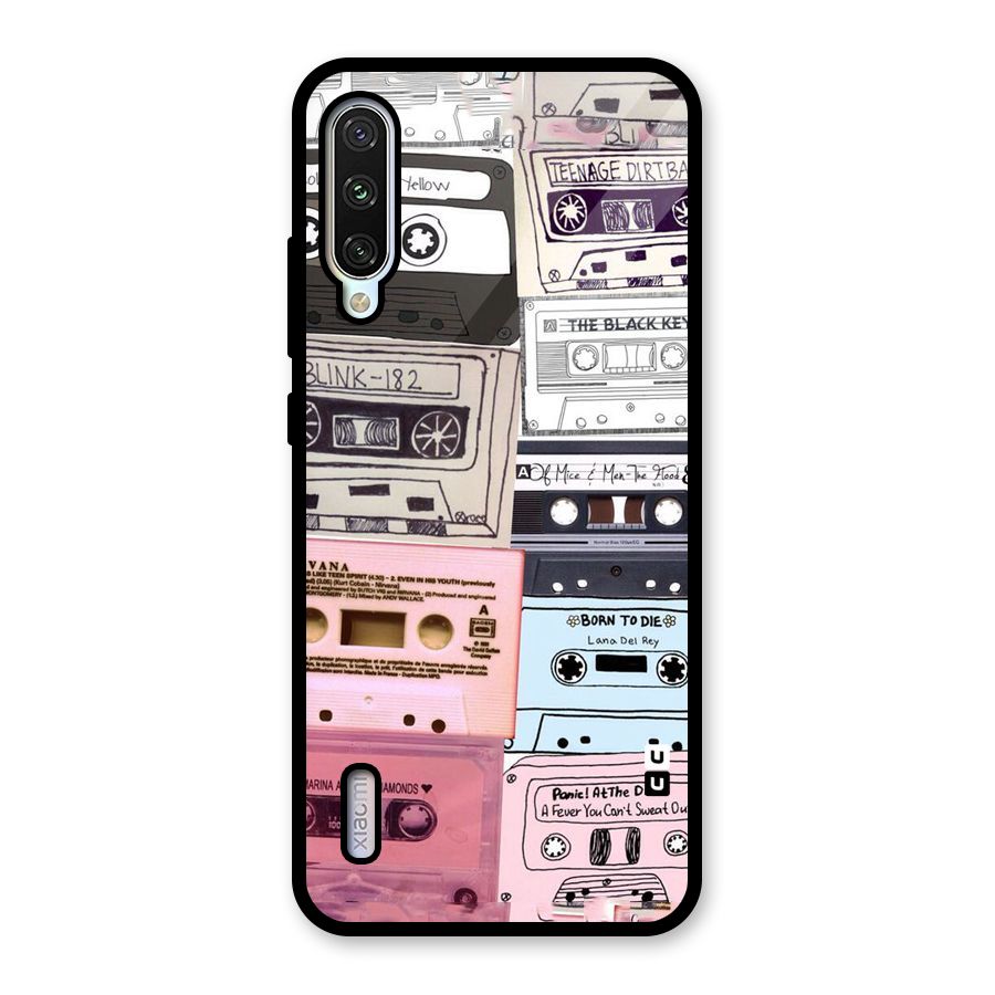 Casette Rolling Glass Back Case for Mi A3