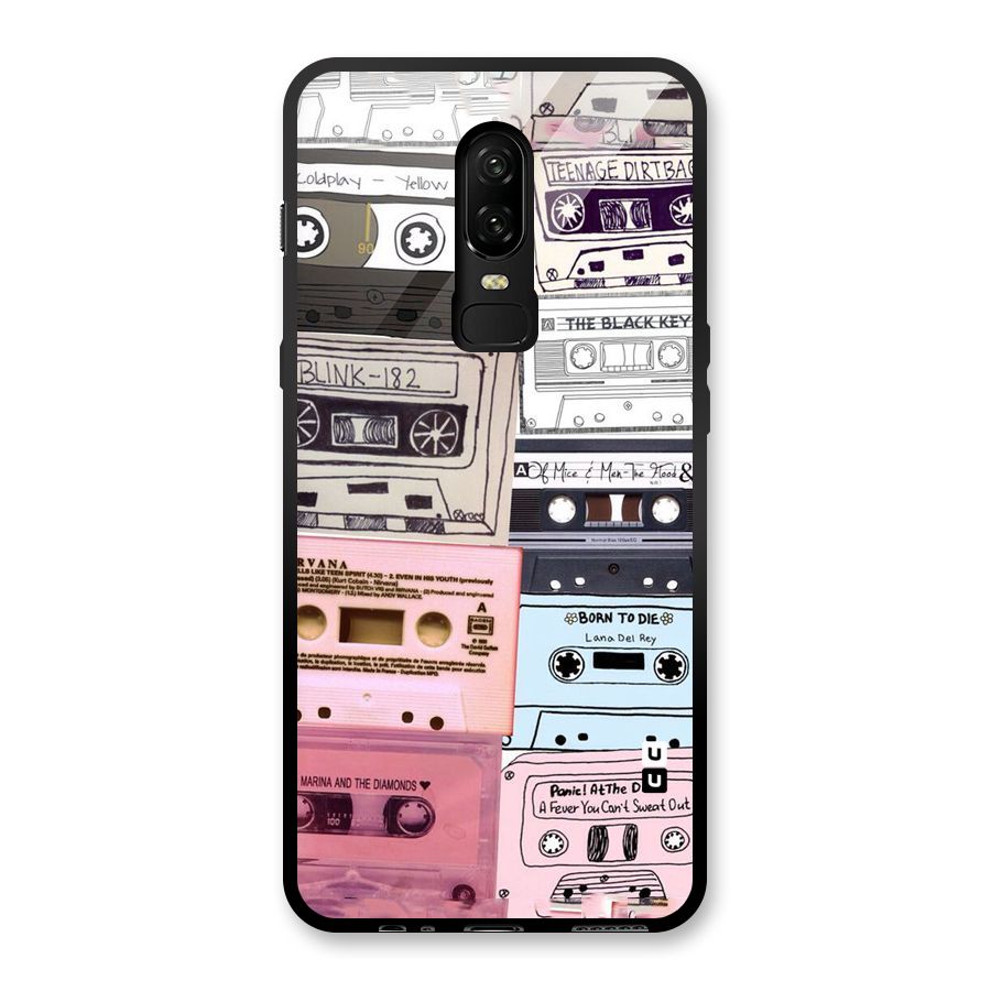 Casette Rolling Glass Back Case for OnePlus 6