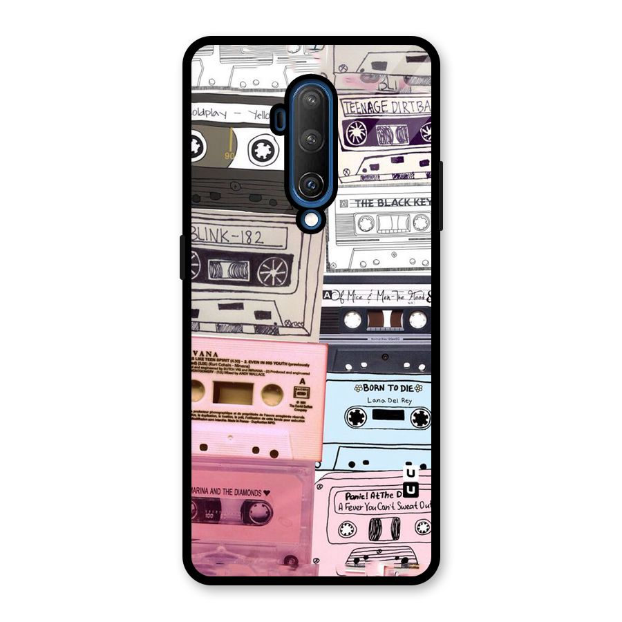 Casette Rolling Glass Back Case for OnePlus 7T Pro