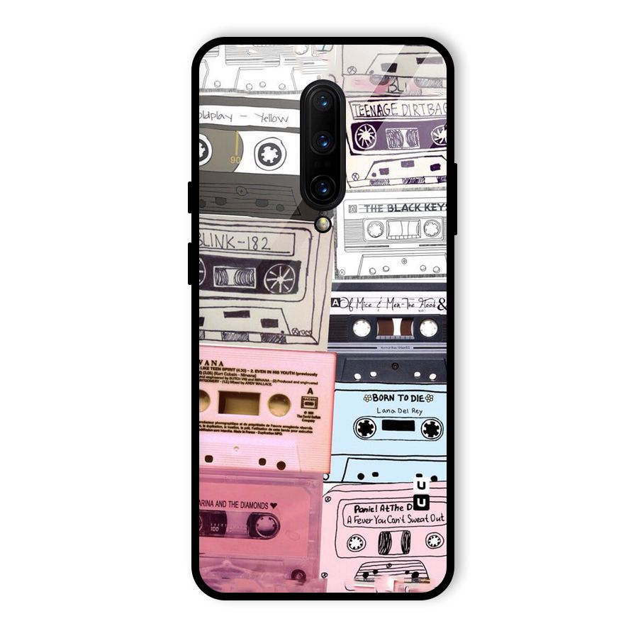 Casette Rolling Glass Back Case for OnePlus 7 Pro