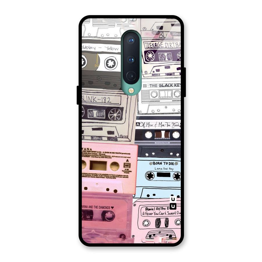 Casette Rolling Glass Back Case for OnePlus 8