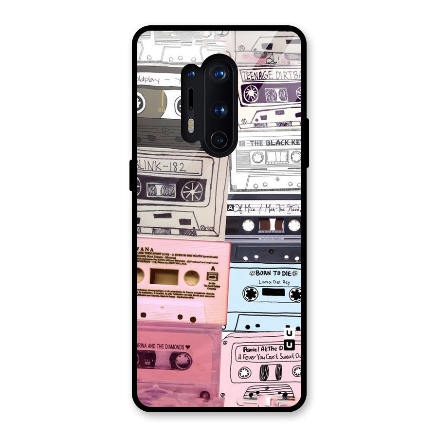 Casette Rolling Glass Back Case for OnePlus 8 Pro