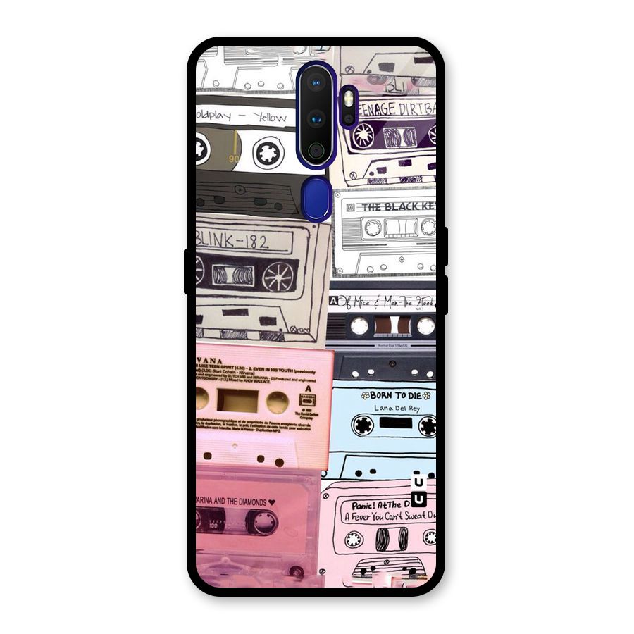 Casette Rolling Glass Back Case for Oppo A9 (2020)