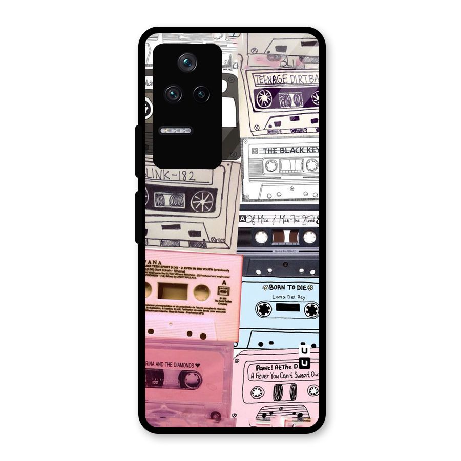 Casette Rolling Glass Back Case for Poco F4 5G