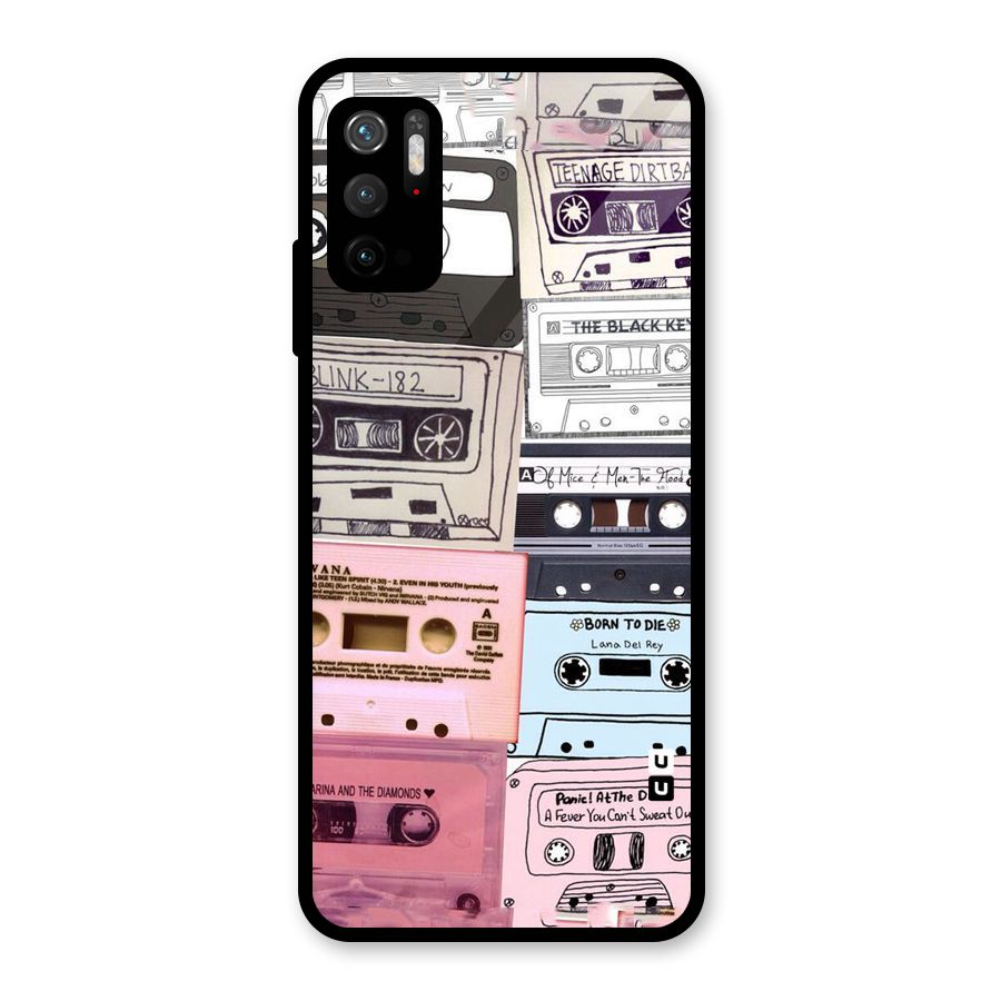 Casette Rolling Glass Back Case for Poco M3 Pro 5G