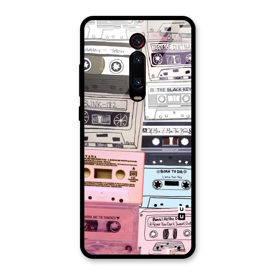 Casette Rolling Glass Back Case for Redmi K20