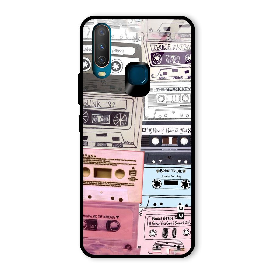 Casette Rolling Glass Back Case for Vivo U10