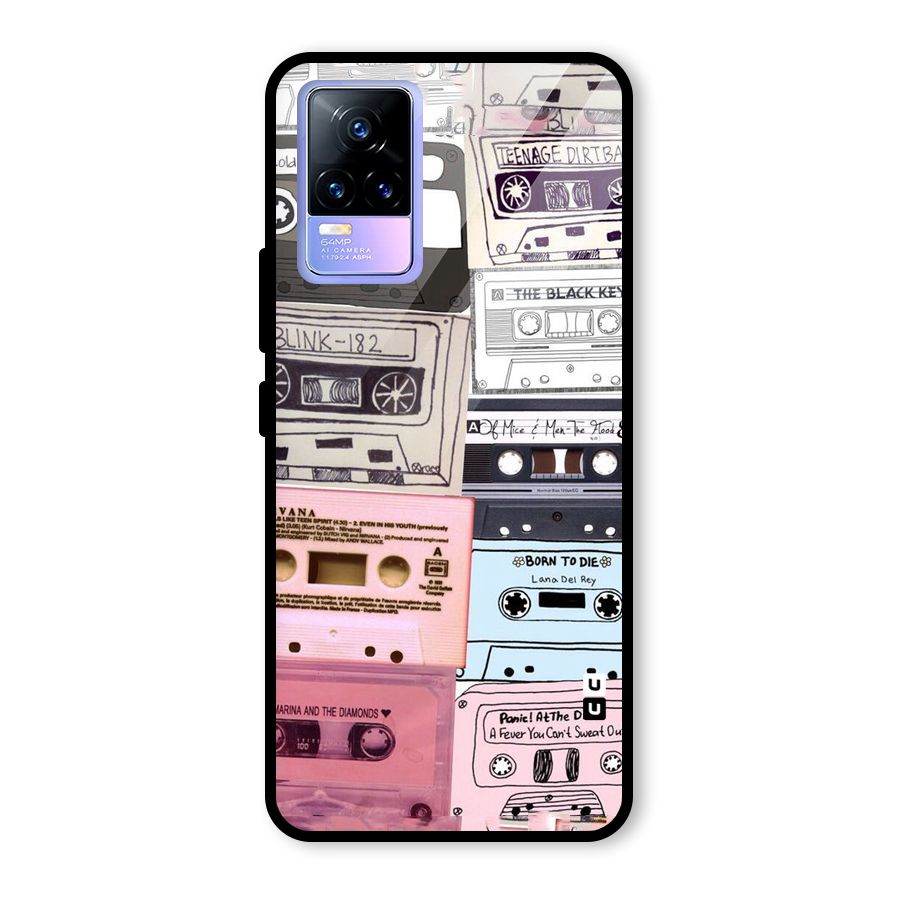 Casette Rolling Glass Back Case for Vivo Y73