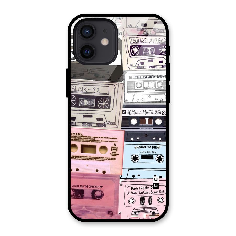 Casette Rolling Glass Back Case for iPhone 12