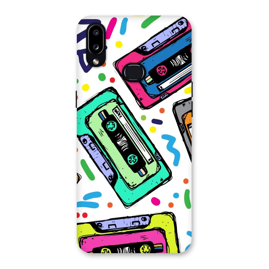 Cassette Pattern Back Case for Galaxy A10s