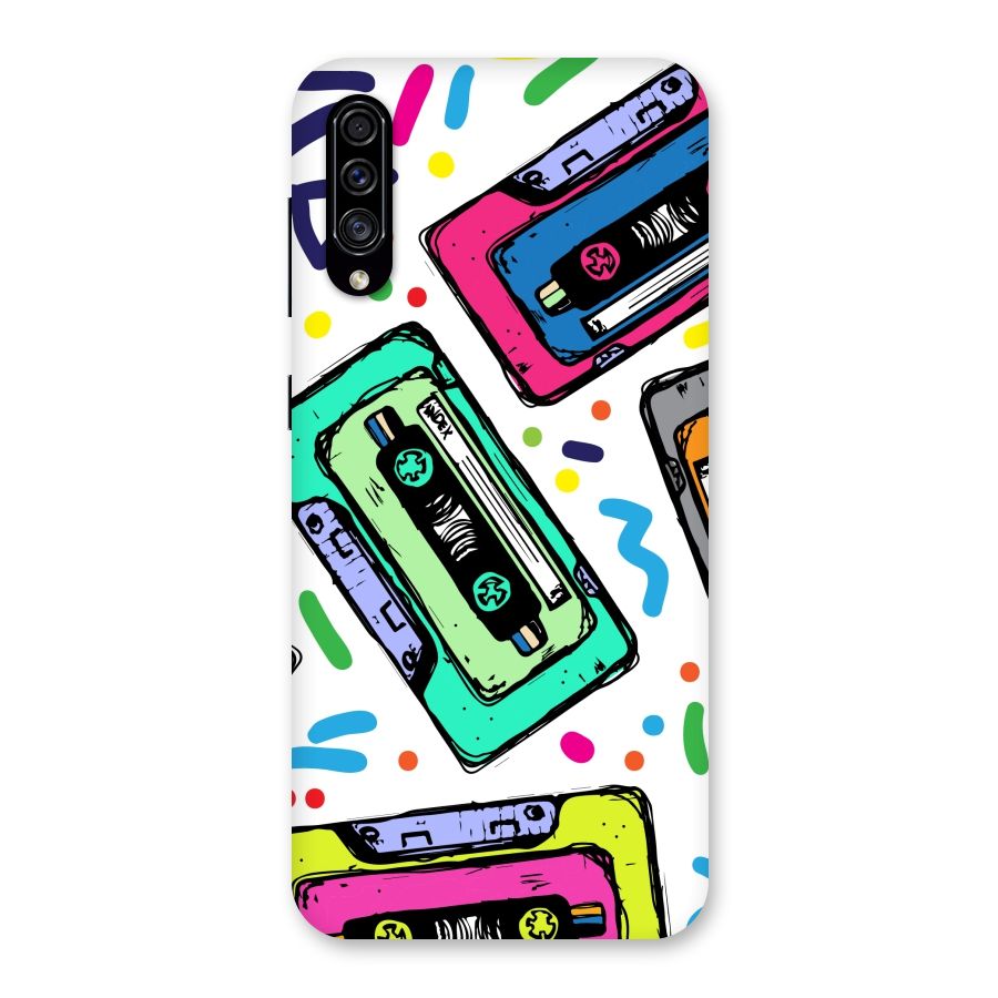 Cassette Pattern Back Case for Galaxy A30s