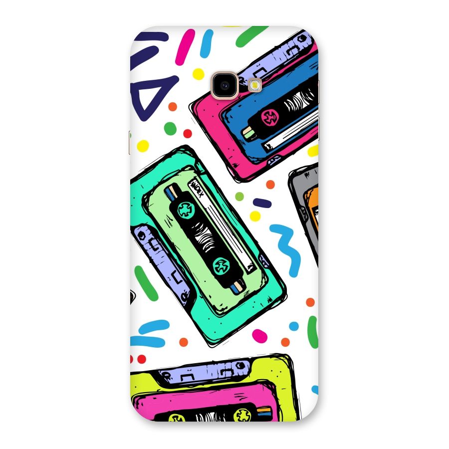 Cassette Pattern Back Case for Galaxy J4 Plus
