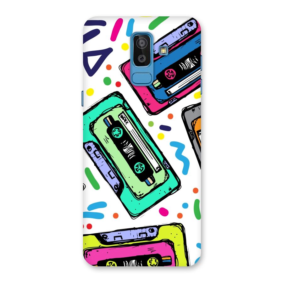 Cassette Pattern Back Case for Galaxy J8