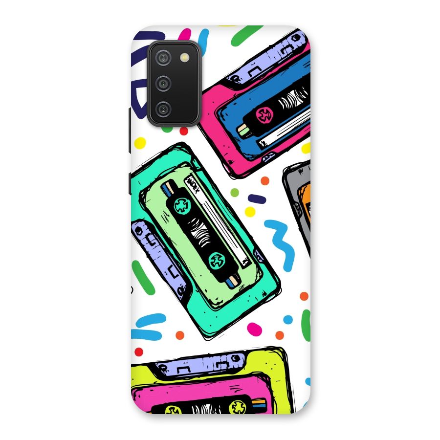 Cassette Pattern Back Case for Galaxy M02s